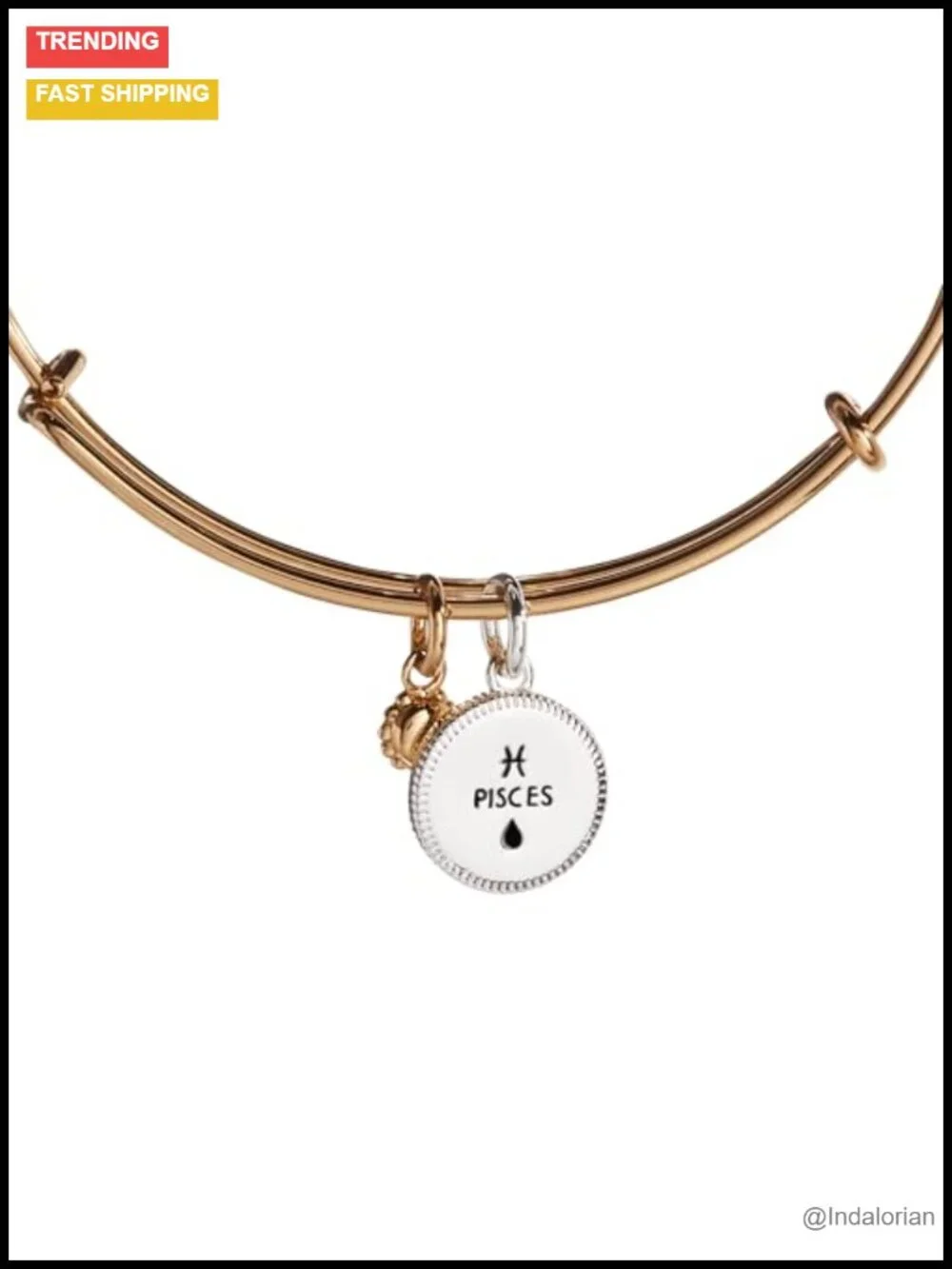 Sagittarius Zodiac Charm Bangle Nickel-Free Eco Friendly Bracelet